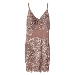 MAUVE Floral Lace Dress Size Small